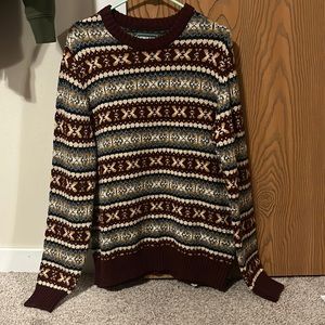 men’s colorful vingtage american eagle sweater
